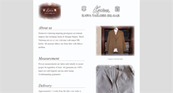 Desktop Screenshot of kawa-tailors.com